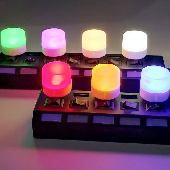 USB-ночник, видеовспышка, без света, мягкий, подключи и работай, светопропускающий абажур, декоративный настольный светильник