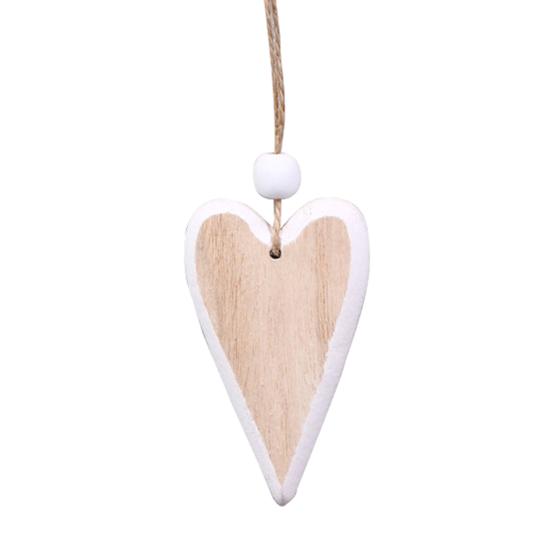 Heart Shape DIY Embellishments Wedding Hanging Pendant Wood Wall Pendant Home Decor