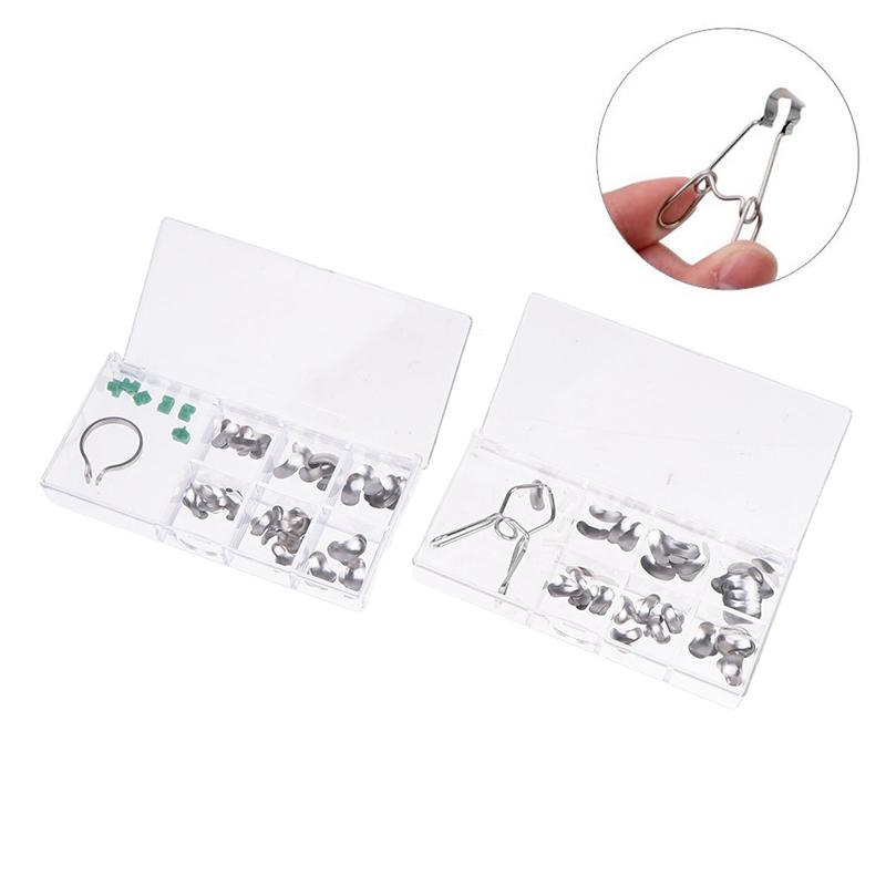 60 шт./кор. стоматологические секционные контурные металлические матрицы матричное кольцо с силиконовыми дельта-клиньями стоматологические инструменты