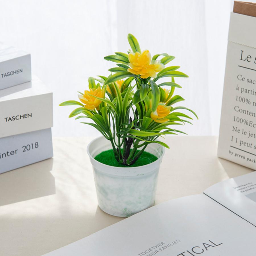 Искусственные цветы Бонсай Ваза для дома стол Мини горшечные Рождественский Свадебный декор Сделай сам Декоративный цветочный горшок Ванная Подоконник