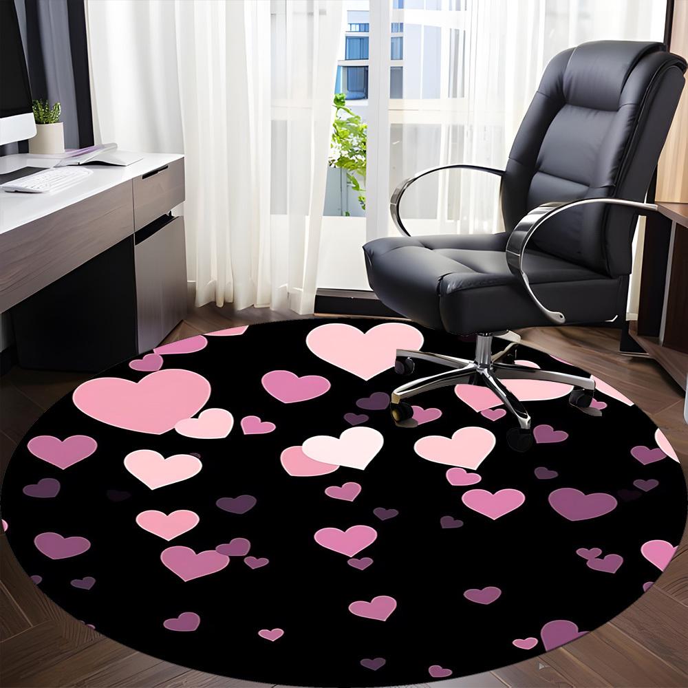 1pc Heart Love Carpet for Office, Non-slip, Soft and Durable Office Rug, Perfect for Office yy260128086