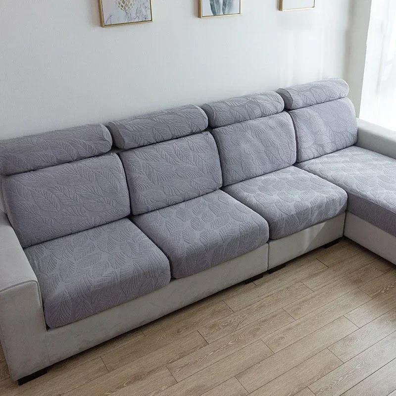 Jacquard Plaid Sofa Cover For Living Room Stretch Adjustable Sofas Cushion Cover Elastic Modular Sofa Seat Covers For Home Hotel