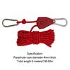 5M Camping Rope Tent Adjustable Rope Fastener Fixed Buckle  Hangers Lights Outdoor Guy Lines Reflective Camping Awning Wind Rope