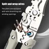 1Pcs Adjustable Wire Stripper Foldable Cable Cutting Nippers Stripping Tool  Electrician Pliers