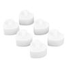 6pcs Electric Candle Lights Love Warm White Light Flameless Candles for Wedding Holiday Family Decoration