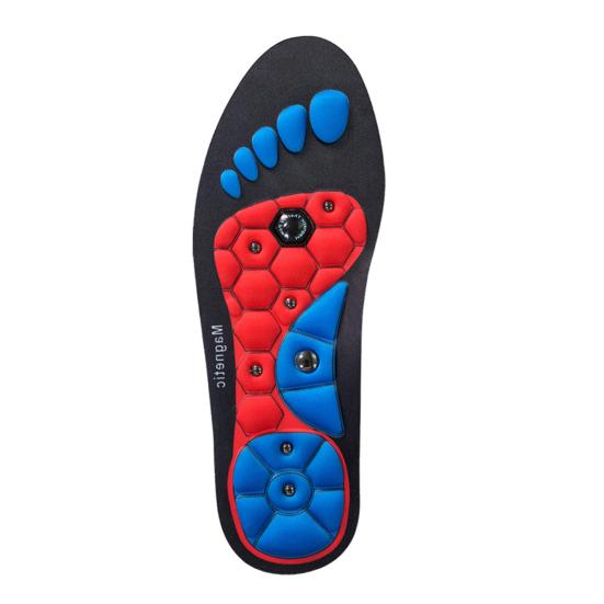1 пара магнитотерапевтических стелек, акупрессурные массажные стельки для мужчин и женщин, вставки для ног, улучшающие циркуляцию крови, снимающие давление