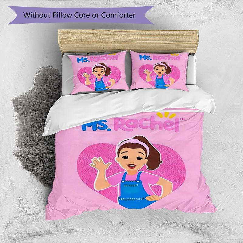 3pcs Ms. Rachel2 pattern bedding set duvet cover set includes duvet cover &pillowcases, perfect all season bedroom decoration & gift