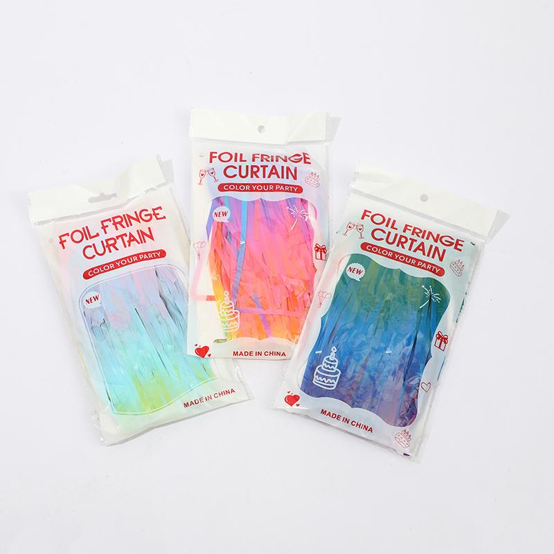 Rainbow Foil Fringe Curtain Macaron Curtains Photo Booth Backdrop for Wedding Birthday Baby Shower Christmas Party Decorations 5