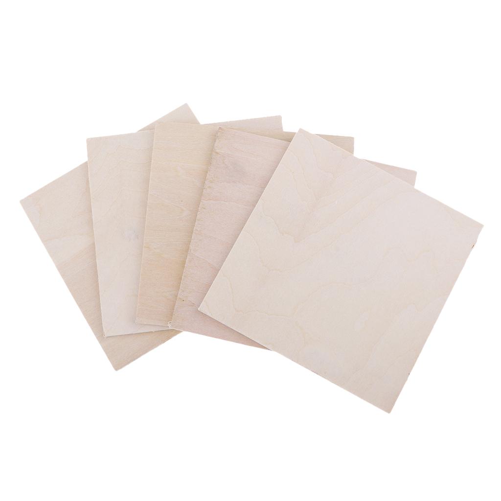10pcs Wooden Plate Model Balsa Wood Sheet DIY House Ship Aircraft Boat Mold