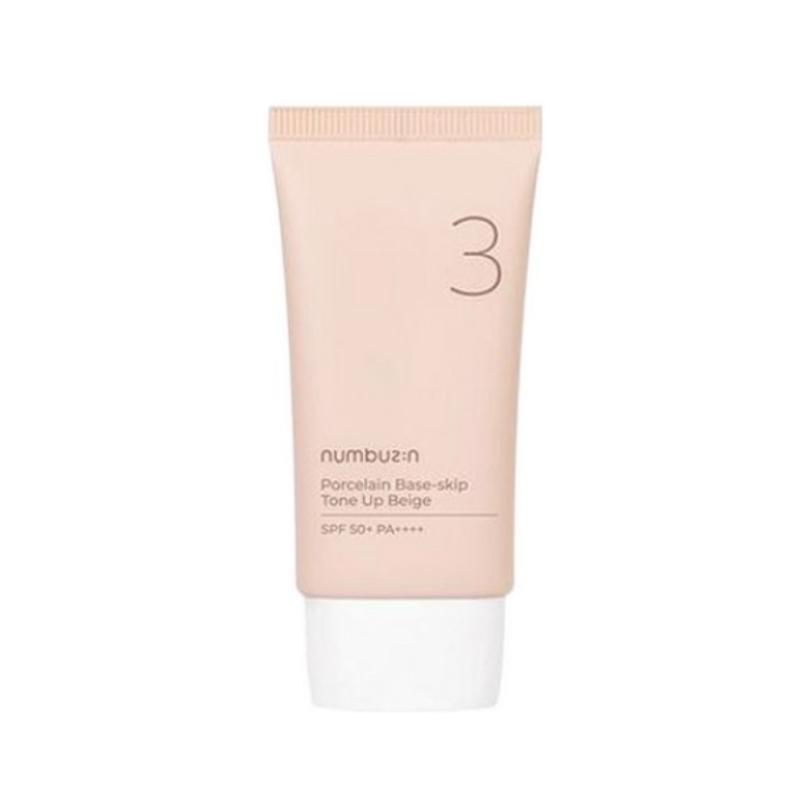 Numbuzin No.3 Porcelain Base-Skip Tone-Up Beige SPF50+ PA++++ 50ml