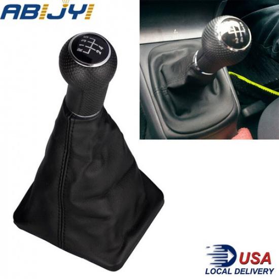 Manual 5 Speed Gear Shift Knob Gaitor Boot For Volkswagen Jetta 2002-2012