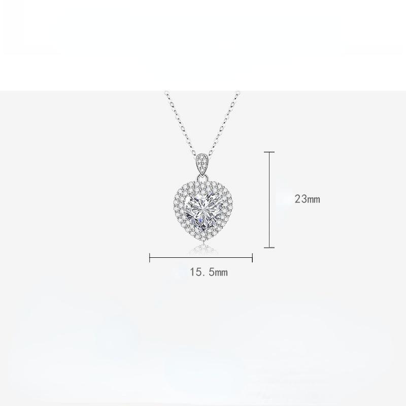 BELLA BOX Heart Pendant Necklace Multiple Colour Fashion Wedding Engagement Jewelry