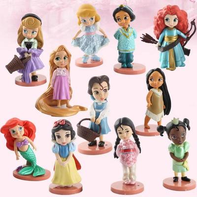 MINISO Новый набор из 11 предметов Путешествие мечты принцессы Холодное сердце Русалочка Белоснежка Украшение для торта с принцессой Кавайная модель Игрушка Кукла Детский подарок