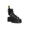 Dr. Martens Ricki Extra Tough Leather Soft Comfortable Thick Sole Fashion Sandals Unisex Sandals Black 30577001