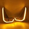 LED Daytime Running Light For Toyota Hilux Revo    Turn Yellow Signal LED DRL Day Light Fog lamp
