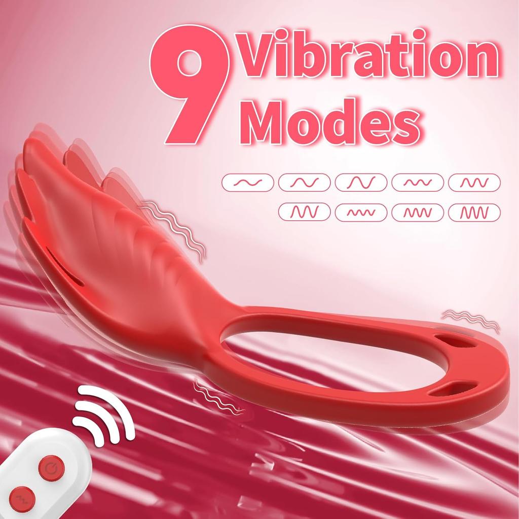 Wearable Panty Vibrator, 9 Vibration Modes Female Sex Toys, Vibrating Penis Ring Clitoral Stimulator, Adult Sex Toys