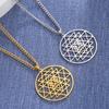 Dawapara Sri Yantra Йога Ожерелье Шри Чакра Мандала Индуистский Символ Медитации Амулет Сакральная Геометрия Ювелирные Изделия из Нержавеющей Стали