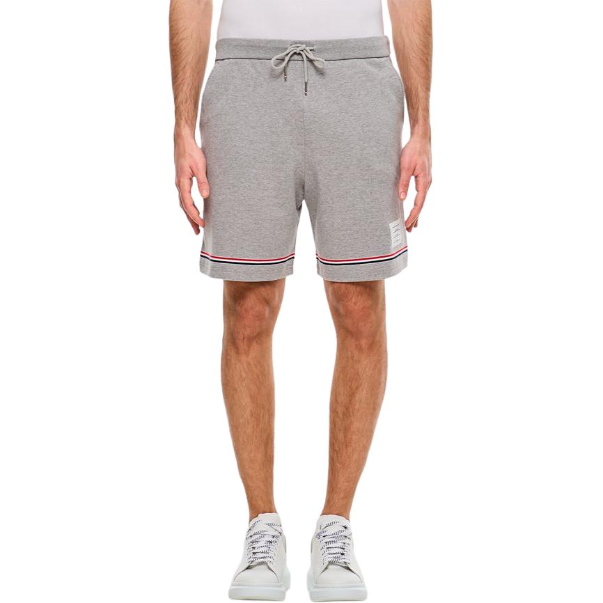 THOM BROWNE Mid Rise Drawstring Track Shorts MJQ212AJ0199055