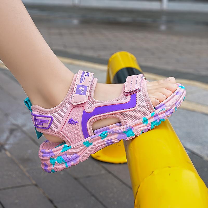 Летние модные сандалии для мальчиков Пляжная обувь Тапочки Спортивная обувь для подиума Обувь для активного отдыха на реке