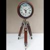Nautical Wood Tripod Stand Clock Wooden Antique Look Clock Home Office Decor(20 Inch) (Brown)
