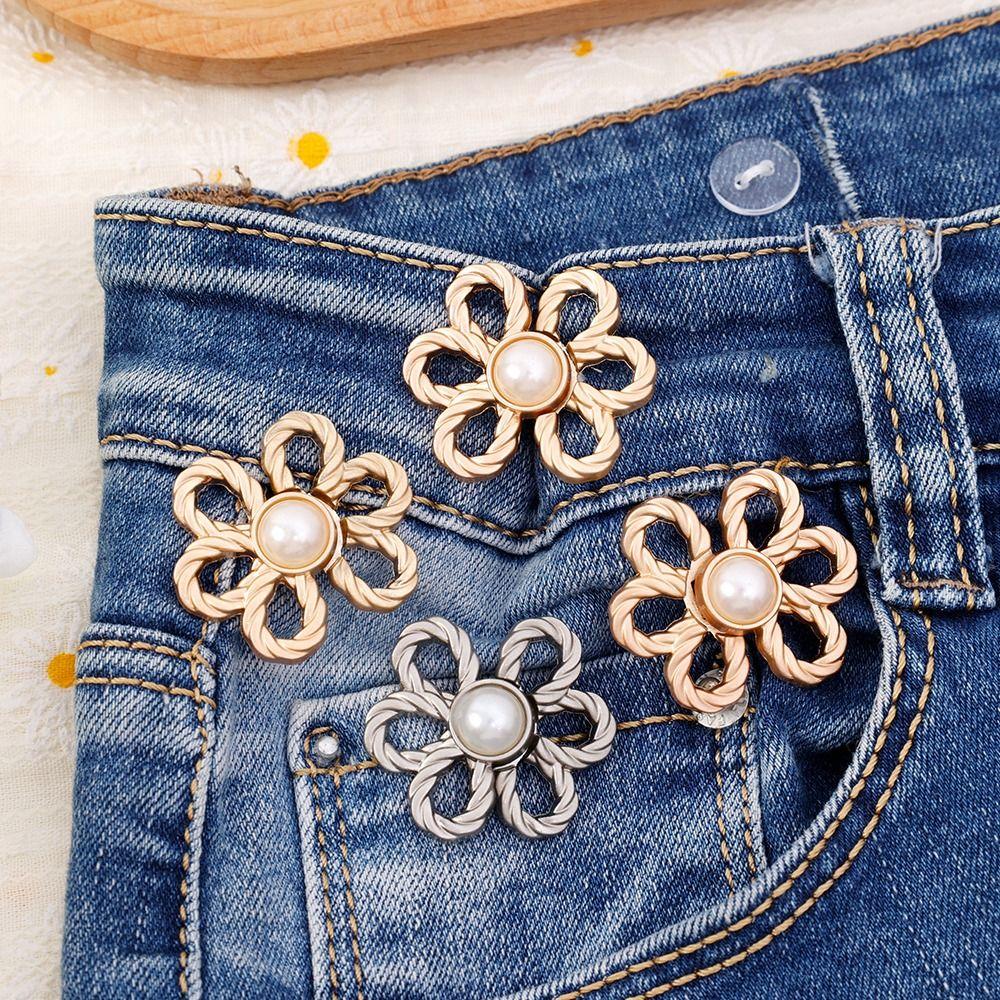 Zinc Zinc Alloy Tighten Waist Buckle Korean Style Brooch Jean Fit Tighten Buckles Party Decoration