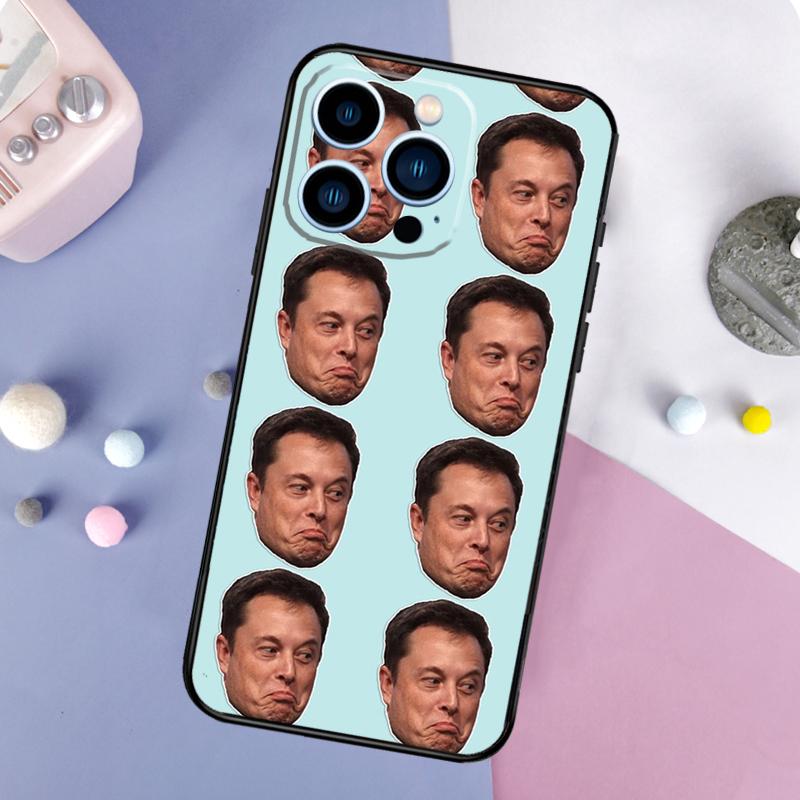 Чехол Elon Musk для iPhone 16 15 11 12 13 14 Pro MAX X XS Max XR Plus 13 Mini