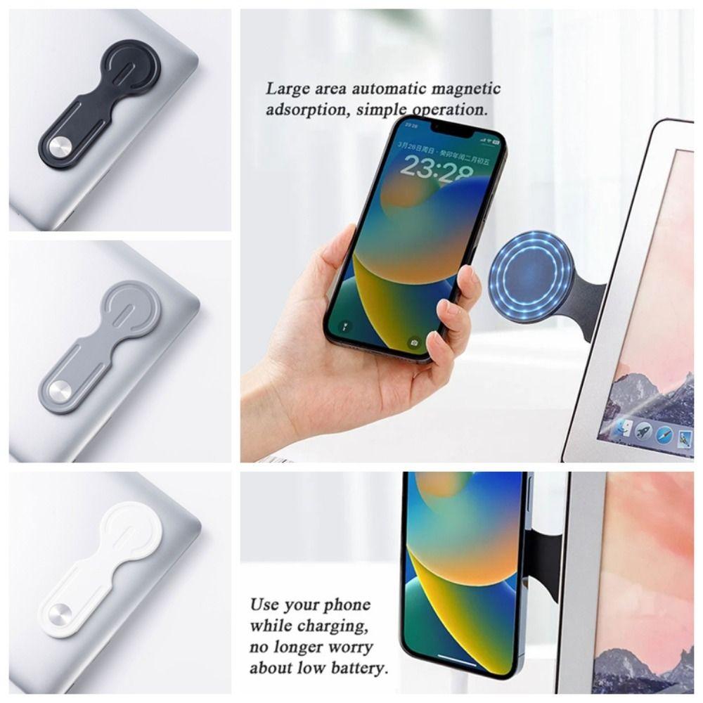 Магнитная присоска для ноутбука Магнитный держатель для телефона Компьютерная подставка для телефона Боковой экран для ноутбука