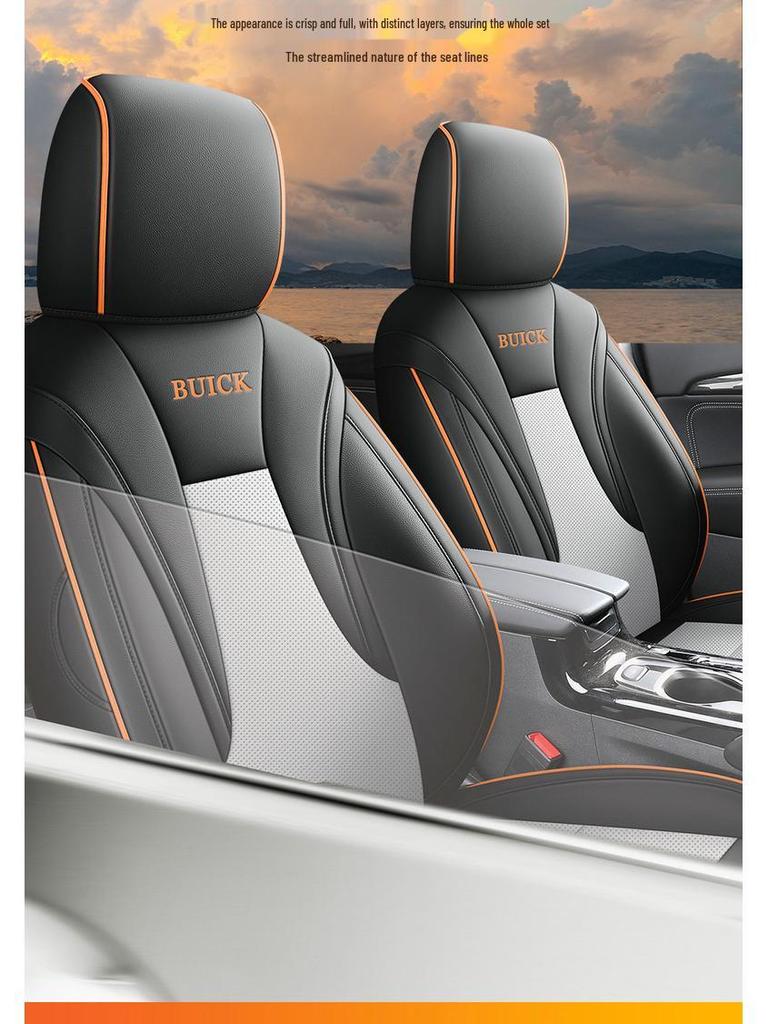 Buick Envision S Leather Car Seat Cushion - Universal Fit for All Seasons, 5-Seater