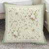 Light Luxury Pillow Retro Square Flower Decoration Sofa Ornaments Pillowcase New Chinese Style Removable and Washable Pillow Cushion
