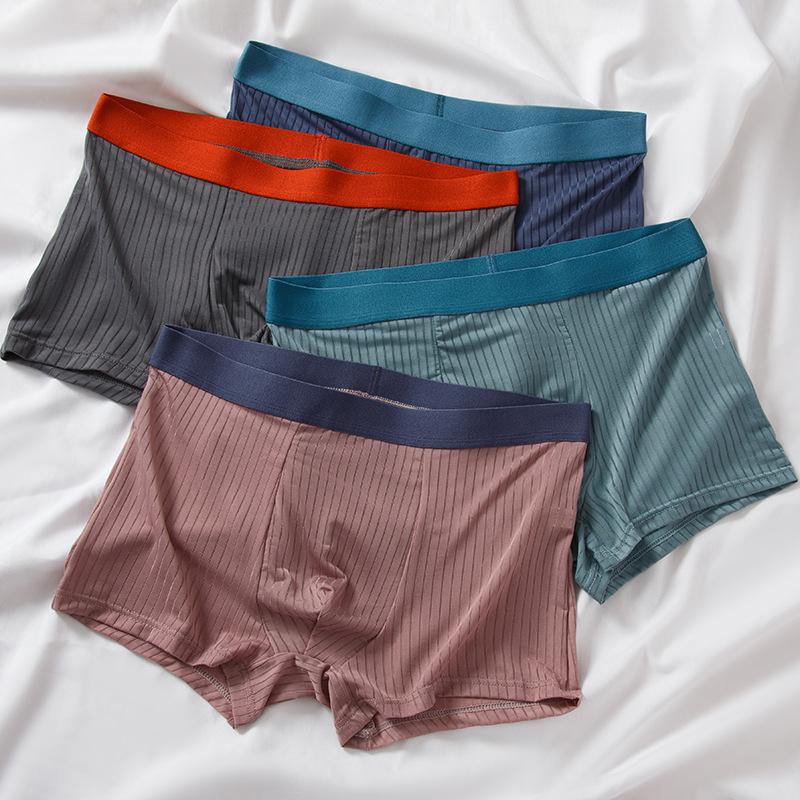 1Pcs Underwear Men's Boxer Shorts Sexy Panties Cotton Boxers Man Underpants Male Shorts Homme U Convex Lingerie