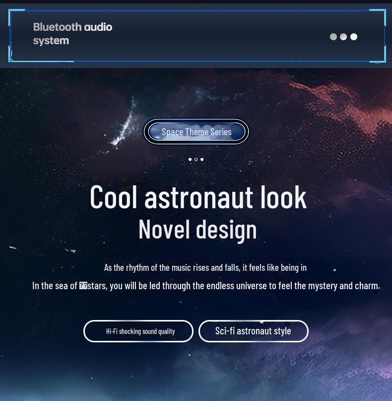 Новый Bluetooth-динамик Astronaut: USB-зарядка, настольное украшение, креативный подарок