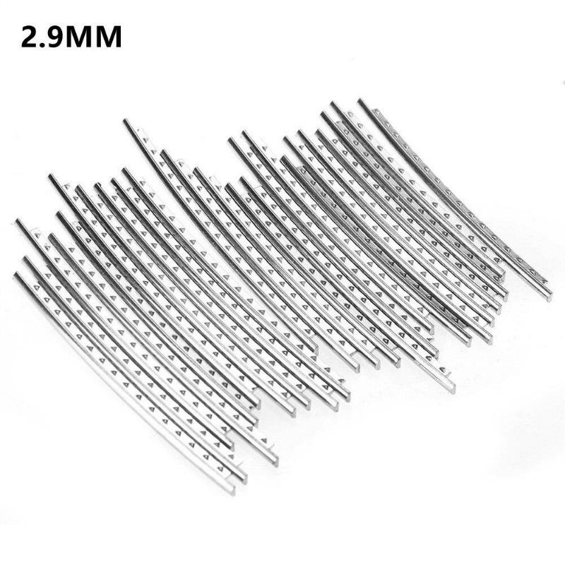24 шт. гитарные лады проволока накладка на гриф никель серебро 2,2 мм 2,4 мм 2,7 мм 2,9 мм материал для ремонта гитарных гитар аксессуары