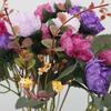 Multicolor Faux Rose Flower 21 Heads Simulation Flowers New Fake Flower  Wedding Decoration