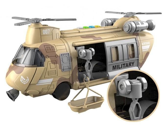 Helikopter Wojskowy Transportowy Wyciągarka Światła Dźwięki