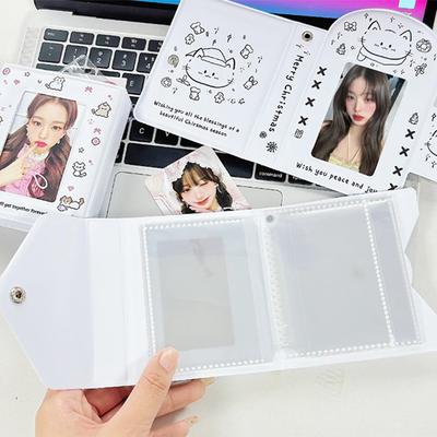 3-дюймовый альбом для фотокарточек, держатель для фотокарточек, кармашки для карточек, коллекционер ID-карт айдолов, кавайный мультяшный альбом с 40 кармашками