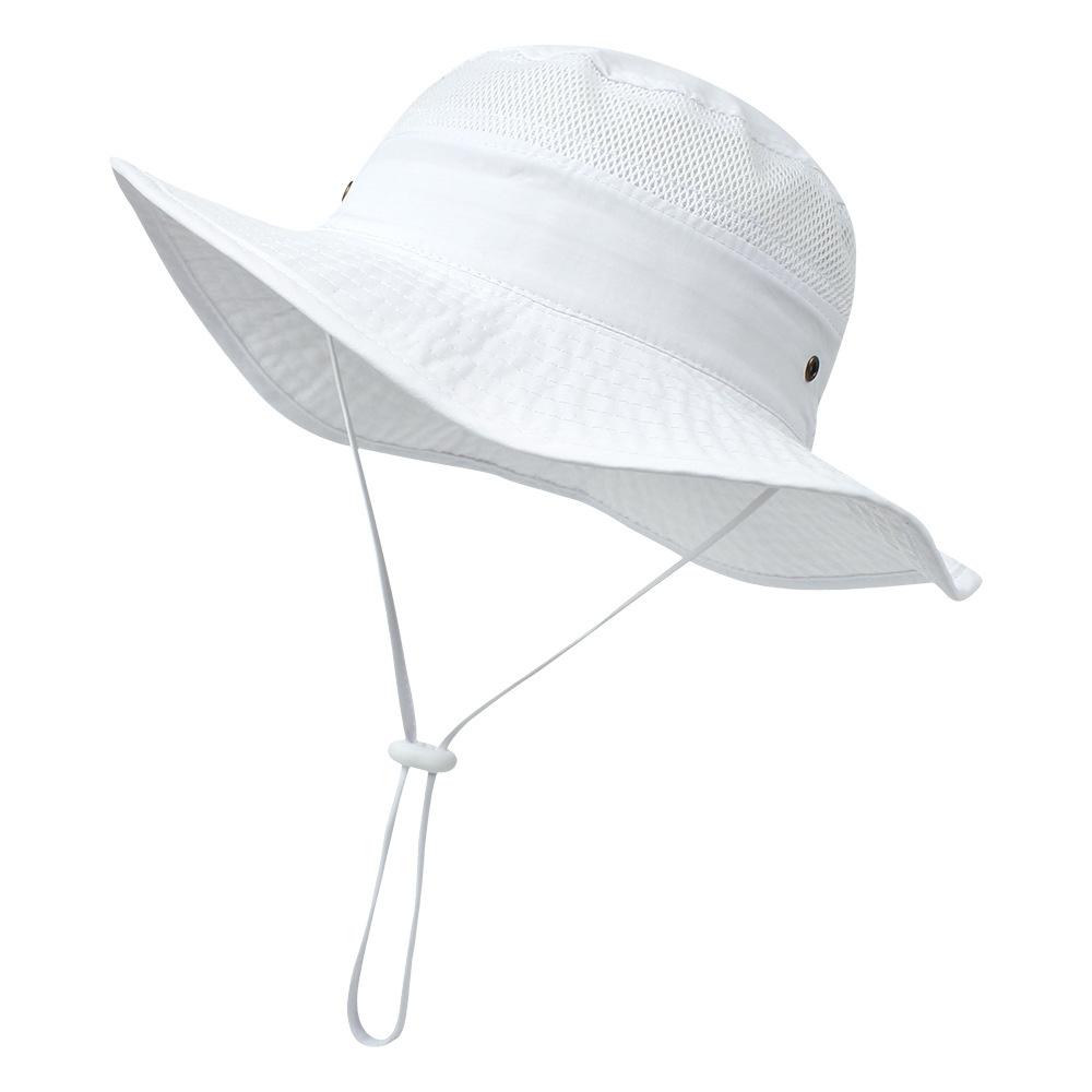 UV Protection Children's Mesh Bucket Hat Adjustable Beach Playing Hat for Boys & Girls
