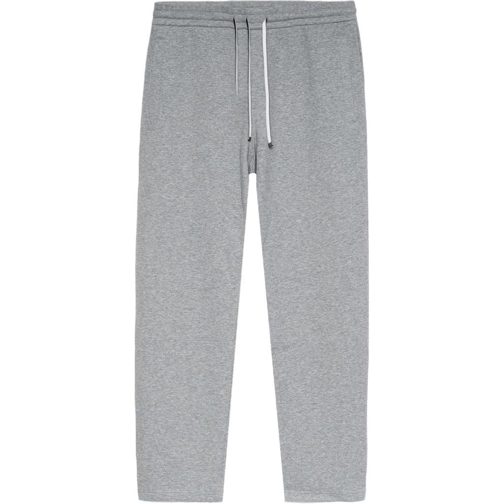 Emporio Armani Осенне-зимняя коллекция 22 года Однотонные Повседневные вязаные спортивные брюки с кулиской Прямые Мужские брюки Серый 8N1PD8-1JHSZ-0630
