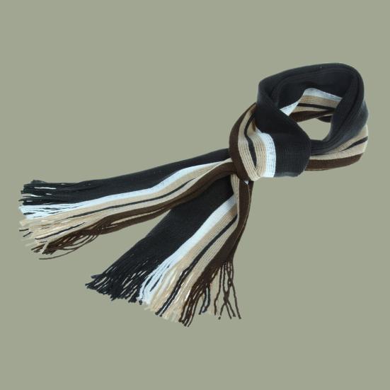 Мужской шарф популярный утолщенный уютный контрастного цвета длинная повседневная одежда