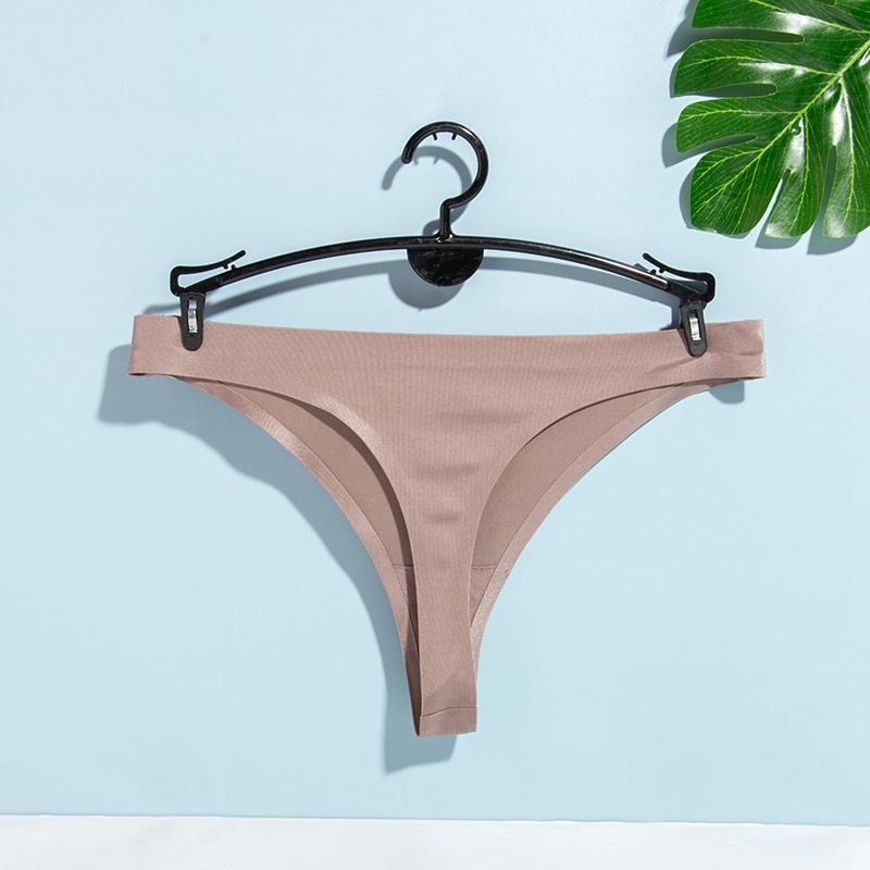Сексуальные бесшовные узкие трусики-бикини, модные ультратонкие стринги с низкой посадкой, удобные прозрачные стринги
