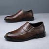 Деловая повседневная кожаная мужская обувь из натуральной кожи Оксфордские туфли для мужчин Туфли на плоской подошве