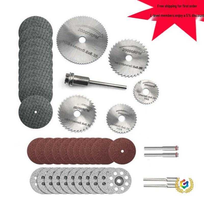 High-Speed Steel Saw Blades Set for Woodworking - Small, Thin Cutting Blades for Electric Grinders and Drills