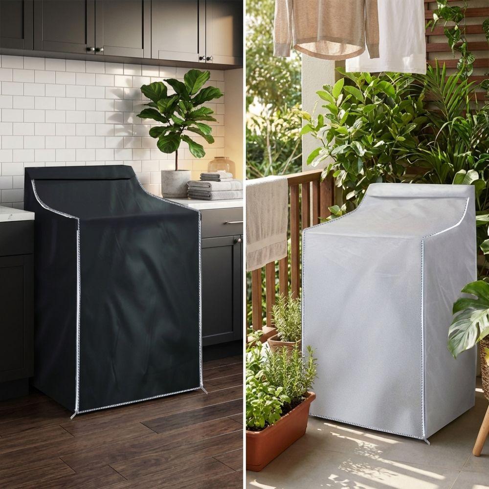Dust-proof Washer Dryer Cover Waterproof Drying Machine Cover Washing Machine Cover Universal Fit