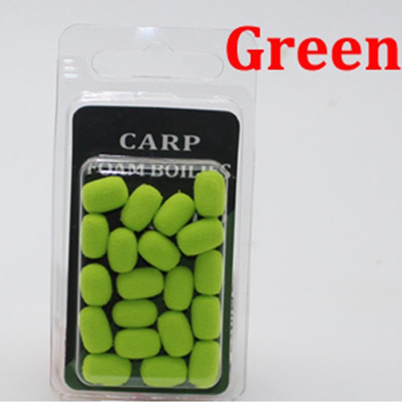 20 шт., цилиндр, приманка для ловли карпа, пена, всплывающие карповые бойлы, приманка для волос, искусственная приманка для поп-корна, метод кормушки для ловли карпа