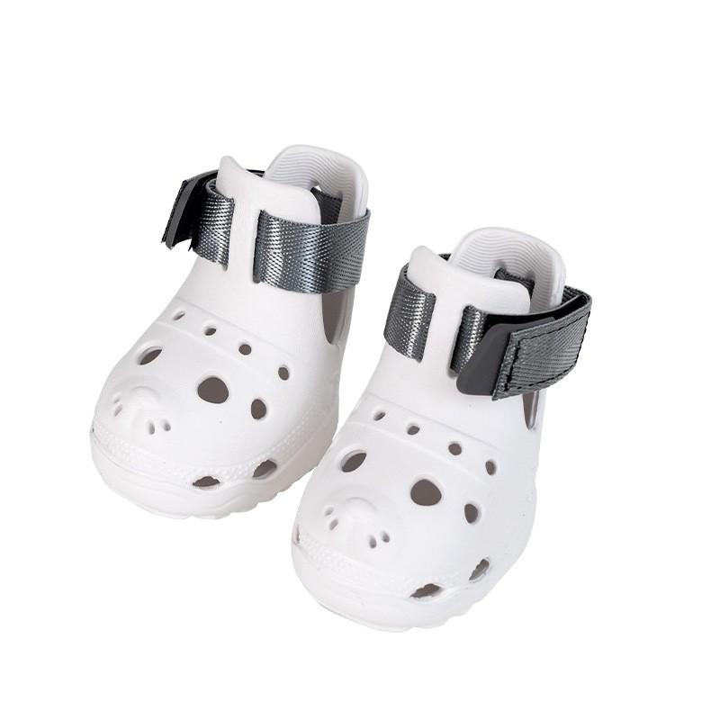 2026 New Plastic Dog Shoes Sandals Breathable Waterproof Non-Slip Soft-Soled Spring Summer Outdoor Protect Your Dogs Paws