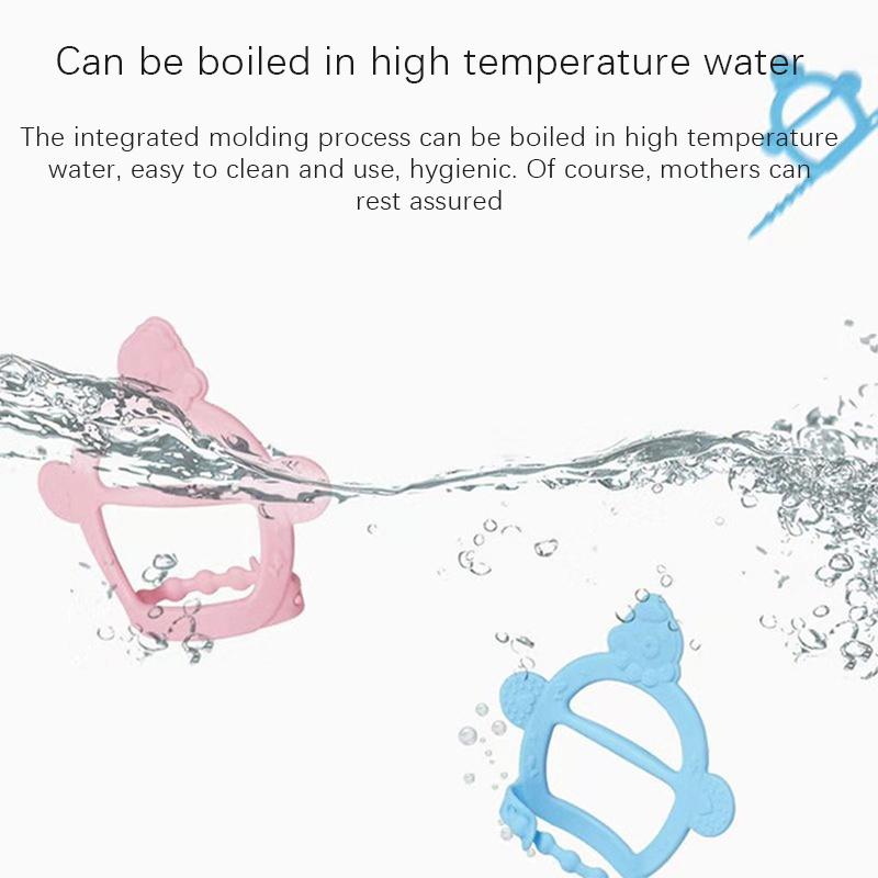 Детская силиконовая игрушка-прорезыватель для зубов, прорезыватель для зубов, прорезыватель для пальцев, анти-поедание