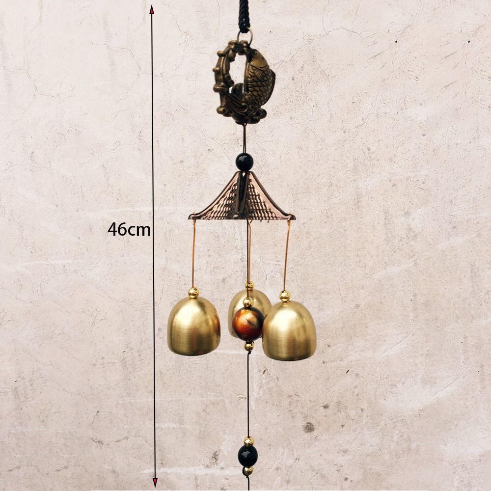 Креативный подвесной орнамент с медными колокольчиками, подвеска с колокольчиками, подвески на удачу на открытом воздухе