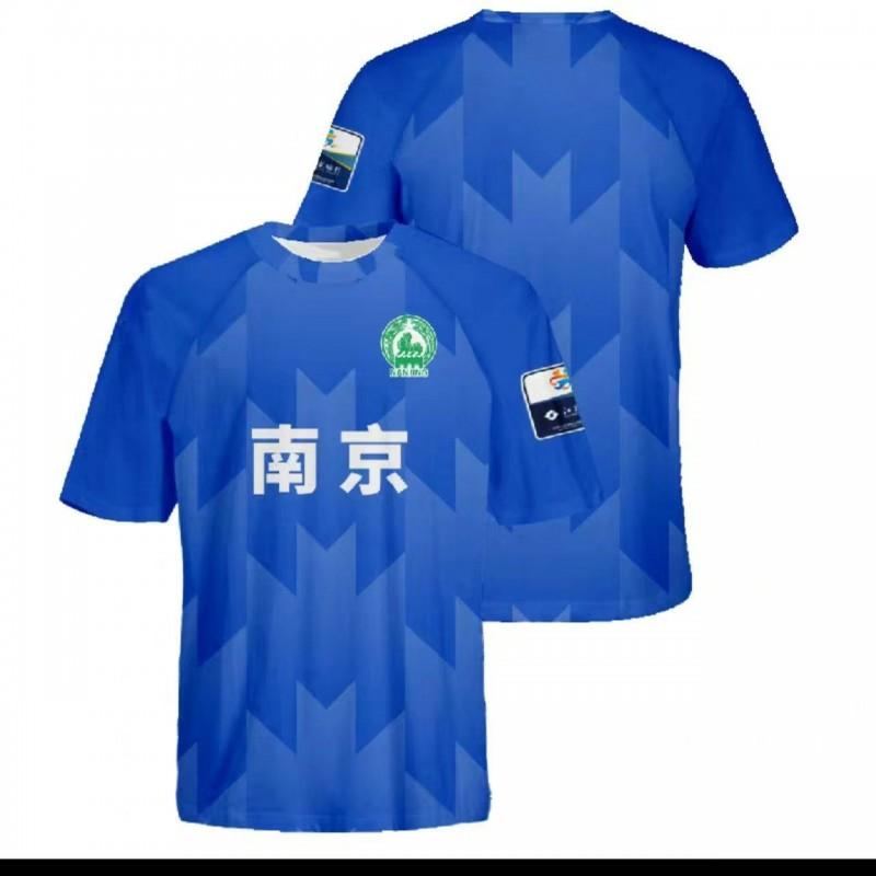 Mens Womens Kids Soccer Jersey Short Sleeve T-Shirt Breathable Quick Dry Mesh Fabric Team City Print