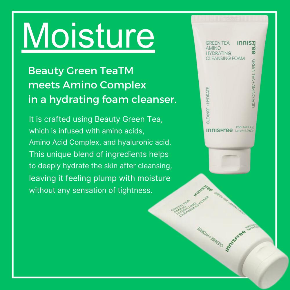 Innisfree Green Tea Amino Acid Moisture Cleansing Foam 150g