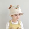 Новая детская шляпа-панама с милым мультяшным ягненком и ветряной мельницей, солнцезащитная шляпа на весну и лето, детская шляпа-горшок
