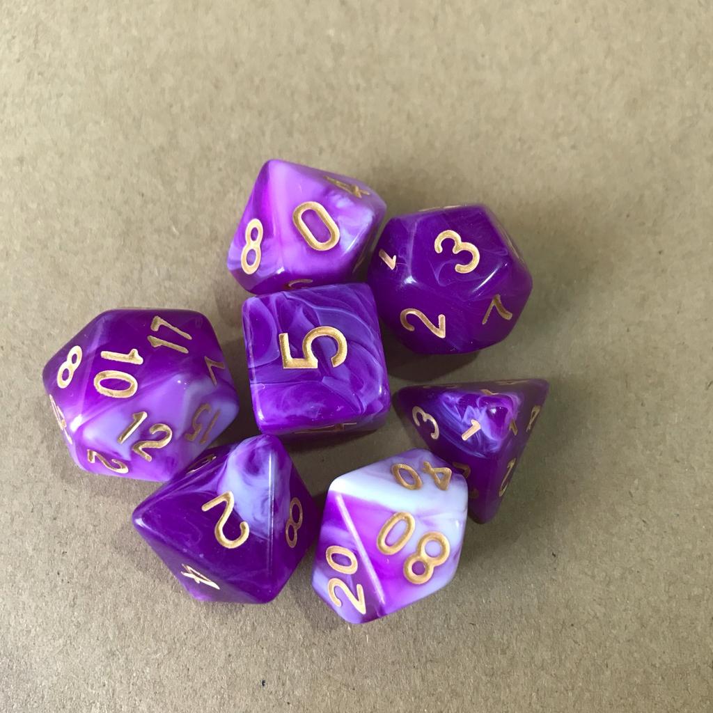 7 шт./лот, многогранные игральные кости из смолы D&D D4 D6 D8 D10 D% D12 D20, многогранные игральные кости TRPG, настольные игры